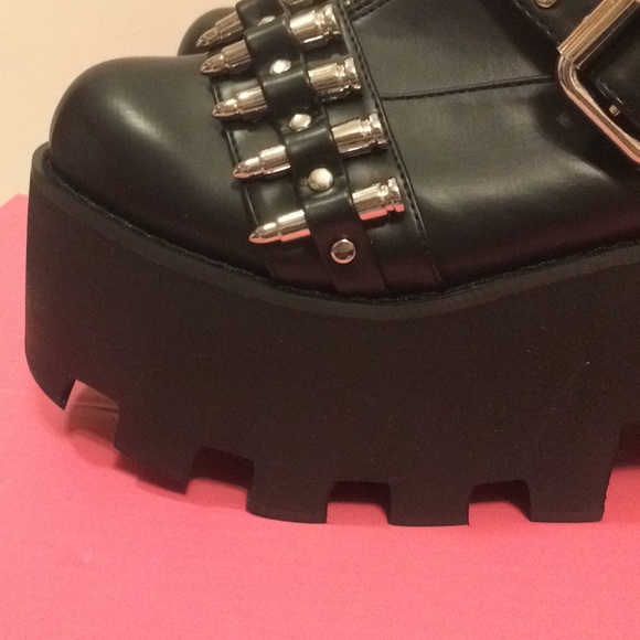 ❌SOLD❌Dolls Kill Charla Tedrick Loaded Ankle Boots - Picture 7 of 15